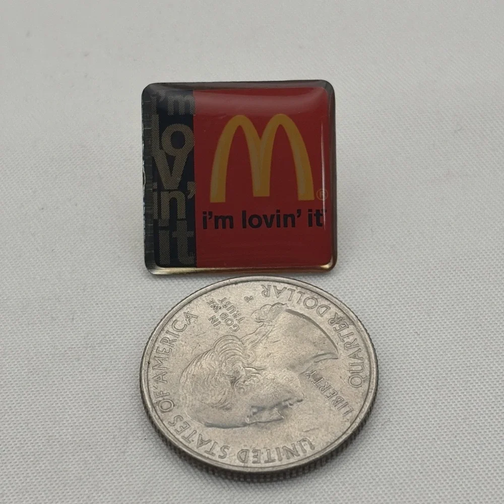McDonald's I'm Lovin' It Slogan Employee Lapel Hat Pin